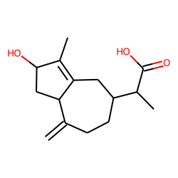 2-Hydroxyguaia-1(10),11-dien-15-oic acid