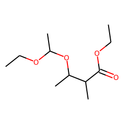 Butanoic acid, 3-(1-ethoxyethoxy)-2-methyl-, ethyl ester