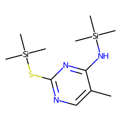 Pyrimidine, 4-amino-2-mercapto-5-methyl, TMS