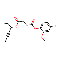 Succinic acid, hex-4-yn-3-yl 4-fluoro-2-methoxyphenyl ester