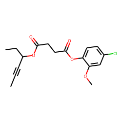 Succinic acid, hex-4-yn-3-yl 4-chloro-2-methoxyphenyl ester
