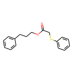 (Phenylthio)acetic acid, 3-phenylpropyl ester