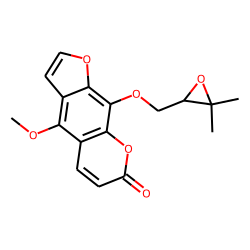 (R)-9-((3,3-Dimethyl-2-oxiranyl)methoxy)-4-methoxyfuro(3,2-g)chromen-7-one