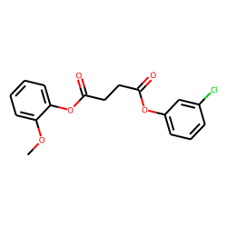 Succinic acid, 3-chlorophenyl 2-methoxyphenyl ester