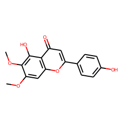 4H-1-Benzopyran-4-one, 5-hydroxy-2-(4-hydroxyphenyl)-6,7-dimethoxy-