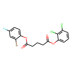 Glutaric acid, 2,3-dichlorophenyl 2-bromo-4-fluorophenyl ester