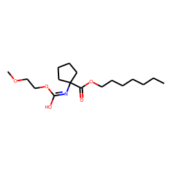 1-Aminocyclopentanecarboxylic acid, N-(2-methoxyethoxycarbonyl)-, heptyl ester