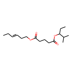 Glutaric acid, 2-methylpent-3-yl cis-hex-3-enyl ester