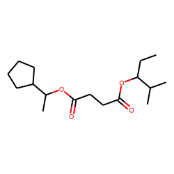 Succinic acid, 2-methylpent-3-yl 1-cyclopentylethyl ester