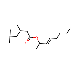 Hexanoic acid, 3,5,5-trimethyl-, oct-3-en-2-yl ester