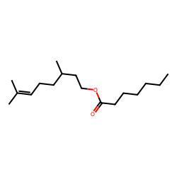 3,7-Dimethyloct-6-en-1-yl heptanoate