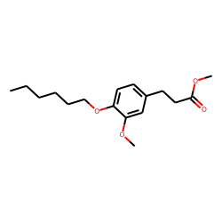 (3-Methoxy-4-hexyloxy-phenyl)-propionic acid, methyl ester