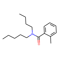Benzamide, 2-methyl-N-butyl-N-pentyl-