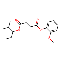 Succinic acid, 2-methylpent-3-yl 2-methoxyphenyl ester