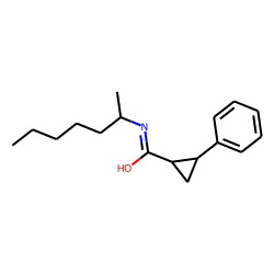 1-Cyclopropanecarboxamide, 2-phenyl-N-hept-2-yl-