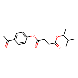 Succinic acid, 3-methylbut-2-yl 4-acetylphenyl ester