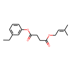 Succinic acid, 3-methylbut-2-en-1-yl 3-ethylphenyl ester
