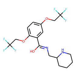 Benzamide, N-(2-piperidinylmethyl)-2,5-bis(2,2,2-trifluoroethoxy)-
