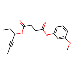 Succinic acid, hex-4-yn-3-yl 3-methoxyphenyl ester