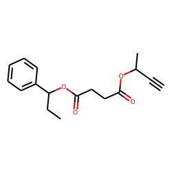 Succinic acid, but-3-yn-2-yl 1-phenylpropyl ester