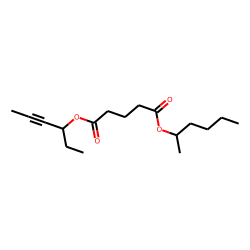 Glutaric acid, hex-4-yn-3-yl 2-hexyl ester