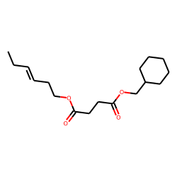 Succinic acid, cyclohexylmethyl cis-hex-3-en-1-yl ester
