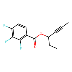 2,3,4-trifluorobenzoic acid, hex-4-yn-3-yl ester