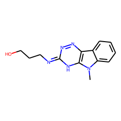 As-triazino[5,6-b]indole, 3-(3'-hydroxypropylamino)-5-methyl-