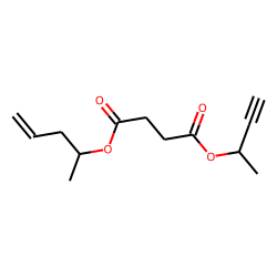 Succinic acid, but-3-yn-2-yl pent-4-en-2-yl ester
