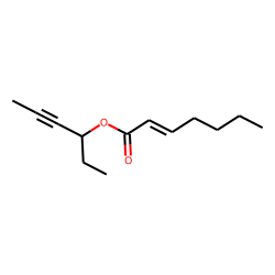 2-Heptenoic acid, hex-4-yn-3-yl ester