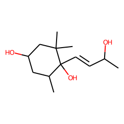 3,6-dihydroxy-megastigm-7-en-9-ol