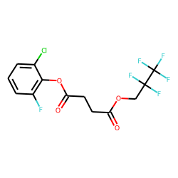 Succinic acid, 2-chloro-6-fluorophenyl 2,2,3,3,3-pentafluoropropyl ester