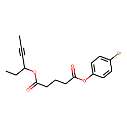 Glutaric acid, hex-4-yn-3-yl 4-bromophenyl ester