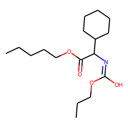 Glycine, 2-cyclohexyl-N-propoxycarbonyl-, pentyl ester