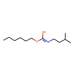 Carbonic acid, monoamide, N-3-methylbutyl-, hexyl ester