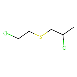 2-Chloroethyl-2-chloropropyl sulfide