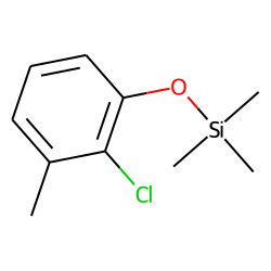 Phenol, 2-chloro-3-methyl, TMS