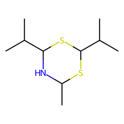 1,3,5-Dithiazine, perhydro-4-methyl-2,6-bis-(1-methylethyl)