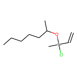 Silane, monochloride, methylvinyl(hept-2-yloxy)-