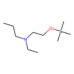 N-ethyl, N-propyl-2-aminoethanol, TMS