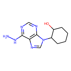 9H-purine, 6-hydrazino-9-(2-hydroxycyclohexyl)-, cis-