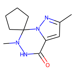 Pyrazolo[1,5-d][1,2,4]triazin-3-one, 2,6-dimethyl-7,7-tetramethylene