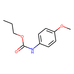 P-methoxy carbanilic acid, n-propyl ester