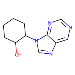 Cyclohexanol, 2-(9h-purin-9-yl)-, trans-