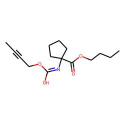 1-Aminocyclopentanecarboxylic acid, N-(but-2-yn-1-yloxycarbonyl)-, butyl ester