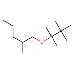 2-Methyl-1-pentanol, tert-butyldimethylsilyl ether