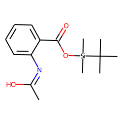 2-Aminobenzoic acid, N-acetyl-, tert.-butyldimethylsilyl ester