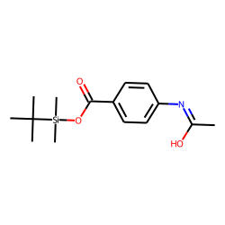 4-Aminobenzoic acid, N-acetyl-, tert.-butyldimethylsilyl ester