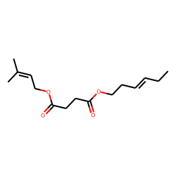 Succinic acid, 3-methylbut-2-en-1-yl trans-hex-3-en-1-yl ester