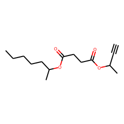 Succinic acid, but-3-yn-2-yl 2-heptyl ester